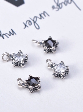 diy韩版锆石五角星串珠配饰手链