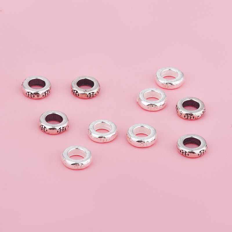 S925纯银首饰   圆片隔片 简约盘缠 手工编织首饰diy配件材料