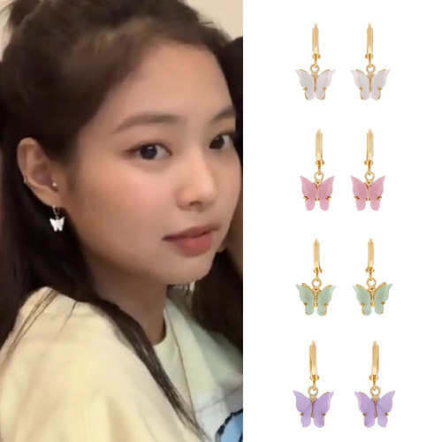 美国Chvker蝴蝶耳环女ins
