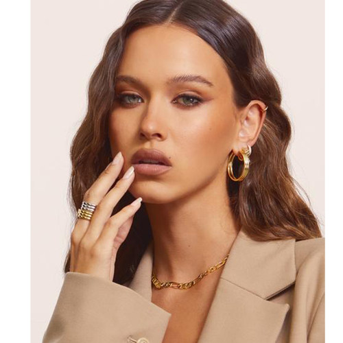 LUVAJ戒指金色欧美简约小众网红