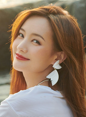 李一桐同款VIVALANDS美人鱼大耳环女度假风独特高级小众蝴蝶耳饰