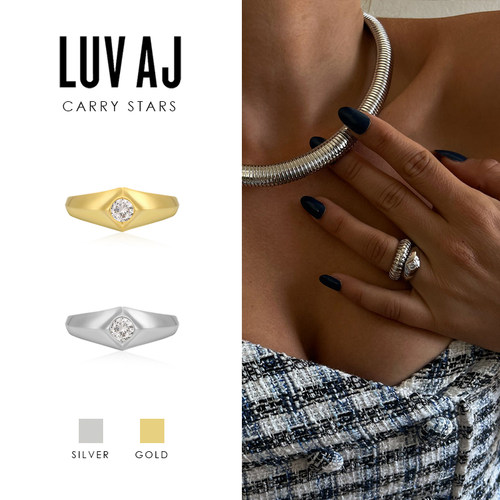 luvaj铆钉图章戒指小众设计高级