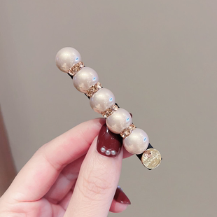 日韩水钻百搭一字发夹大号高级感刘海侧边夹发夹2025新款女