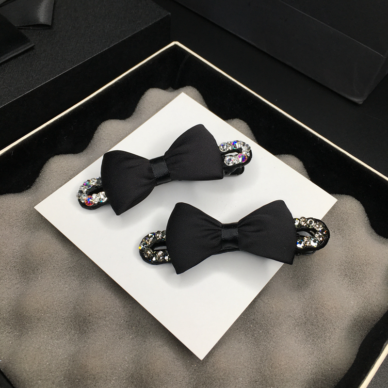 鸭嘴夹子头饰边夹蝴蝶结镶钻发夹刘海夹碎发夹简约气质发饰女