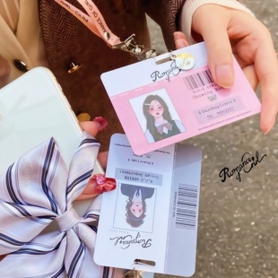 现货野草莓市场龙心Jk校供铭牌日韩少女证件挂牌吊牌卡通工作证