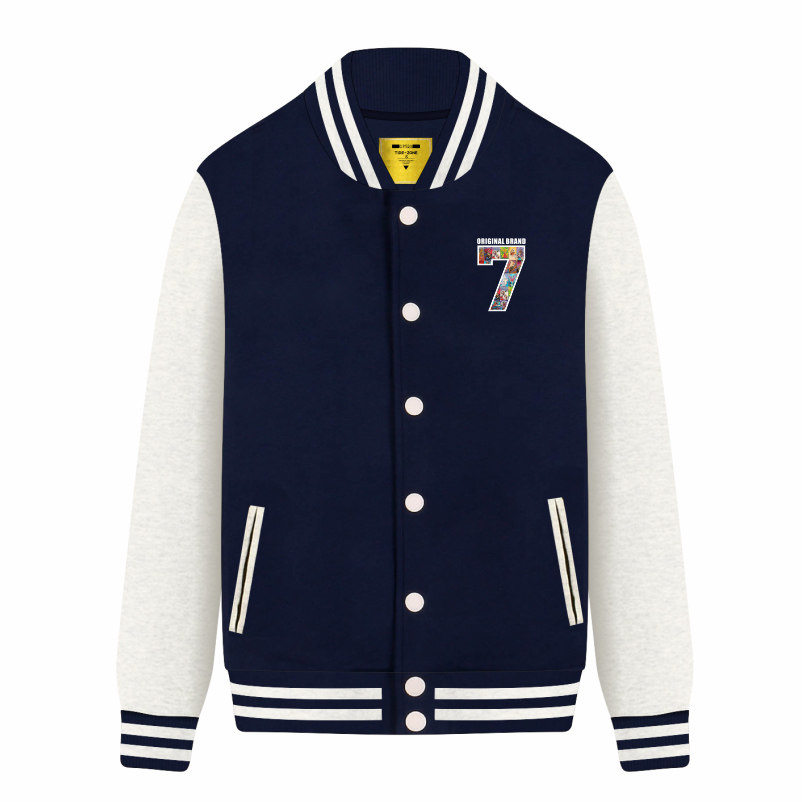 潮流地带秋季学生新款棒球服男潮卫衣广告衫印字diy定制外套班服