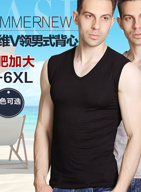 码胖哥大号肥佬夏新男式宽肩背心