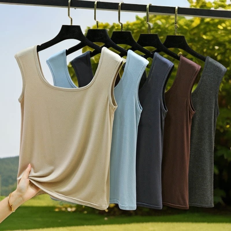 背心女士 吊带夏季莫代尔可外穿薄款宽松大码 无袖单件上衣家居服