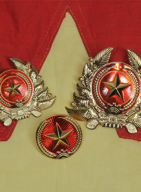 越南现用三军通用K-08大中小帽徽凉盔公发国内现货原品外军收藏品