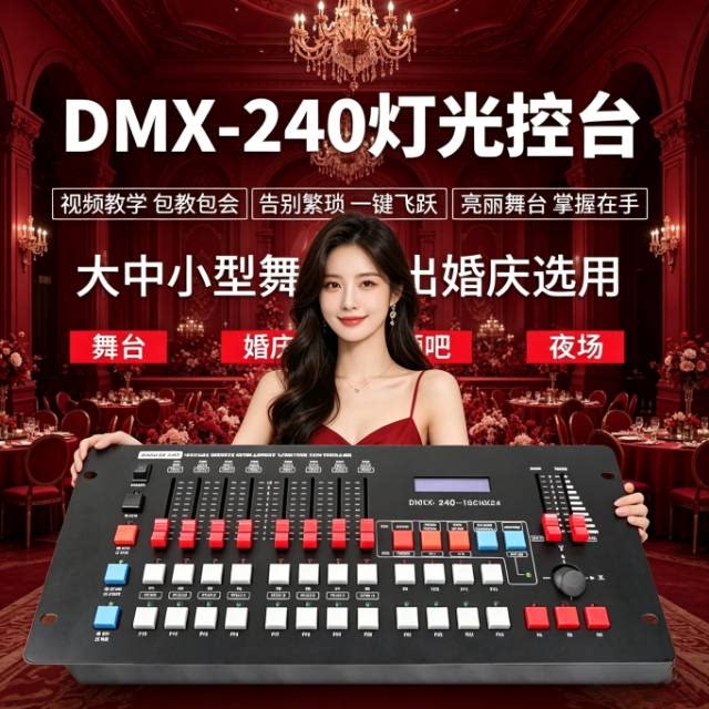 DMX512控台黑色240控台 调光台 婚庆婚礼堂宴会厅直播间影视灯光