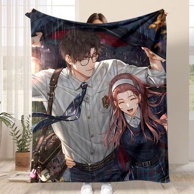 光与暗之恋法兰绒毛毯图案定制办公室空调毯披肩毯午睡毯沙发毯