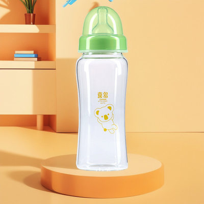 宽口径易握婴儿奶嘴奶瓶玻璃奶瓶硅胶喜多超耐温型L260ml