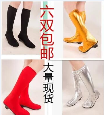 成人儿童舞蹈演出鞋蒙古民族中跟