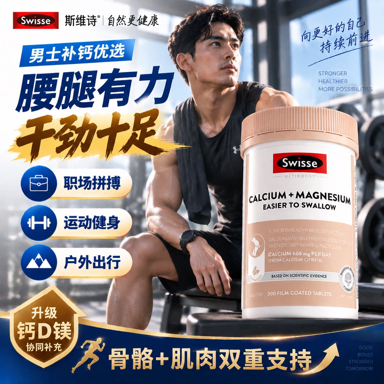 【男士专用钙片】swisse官方正品图片