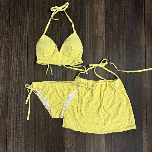 ins复古分体泳衣女三件套性感