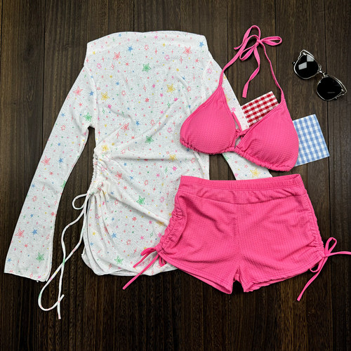 ins韩系显瘦显白分体泳衣