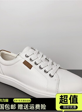 撤柜女鞋新款平底系带牛皮女单鞋休闲板鞋小白鞋 柔酷7号430003