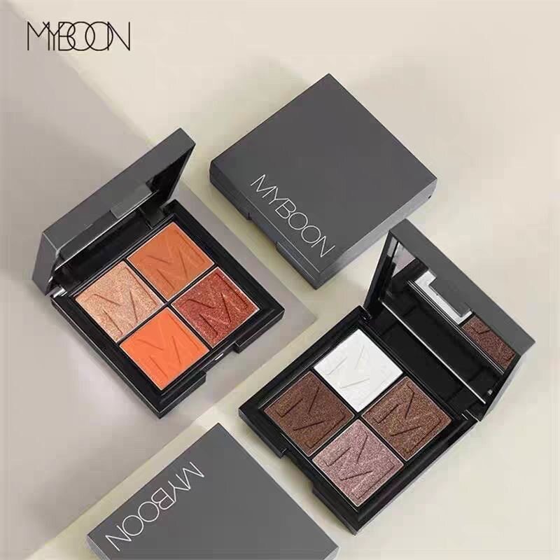 MYBOON四色慕斯眼影盘粉质眼影