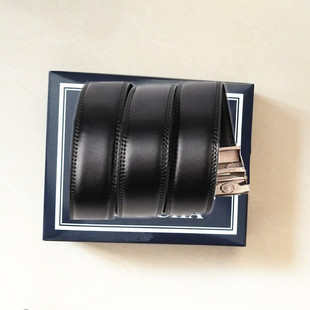 正原版装配带不锈钢扣经典二层牛皮腰带新款商务叔叔工作皮带