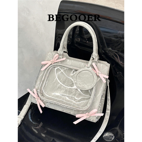 BEGOOER原创甜美蝴蝶结痛包女小食量吧唧托特包二次元单肩斜挎包