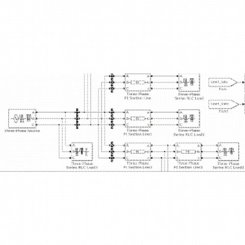 小电流系统单相接地故障选线彷真模型 matlab  simulink