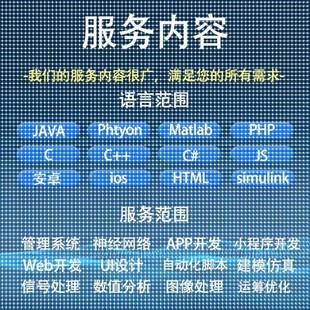 matlab代做图像信号处理神经网络Python深度学习遗传算法通信彷真