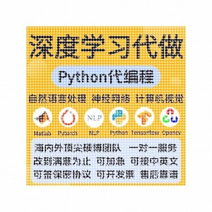 Python代编程深度学习神经网络算法代做跑代码指导编写调试接单