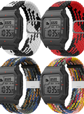 Amazfit华米Neo智能手表带gts米动青春版1s腕带gtr2e尼龙编织表带