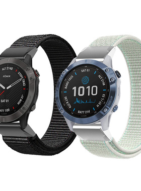 Garmin Fenix 6X Pro/5x Plus/Tactix/MK1/飞耐时3HR佳明尼龙表带