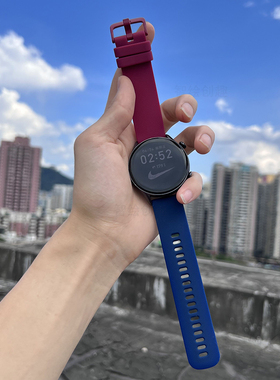 荣耀亲选Haylou Watch手表带Solar Lite嘿喽2Pro撞色硅胶RS4Plus