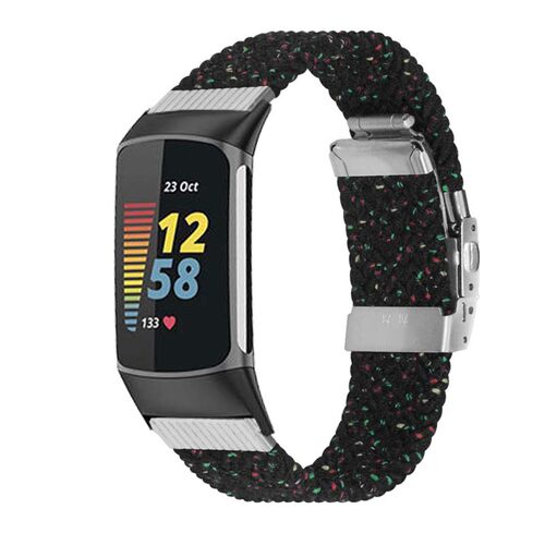 fitbitcharge5弹力尼龙编织表带