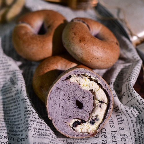 厨男小栈青酱乳酪贝果bagel