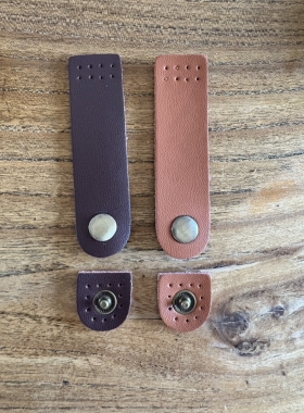 真皮皮头搭扣 手工DIY包包皮扣配件 DIY配件真皮搭扣