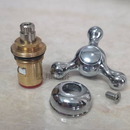 净水器龙头铜阀芯手轮配件2分3分直饮机纯水龙头陶瓷芯片开关20齿