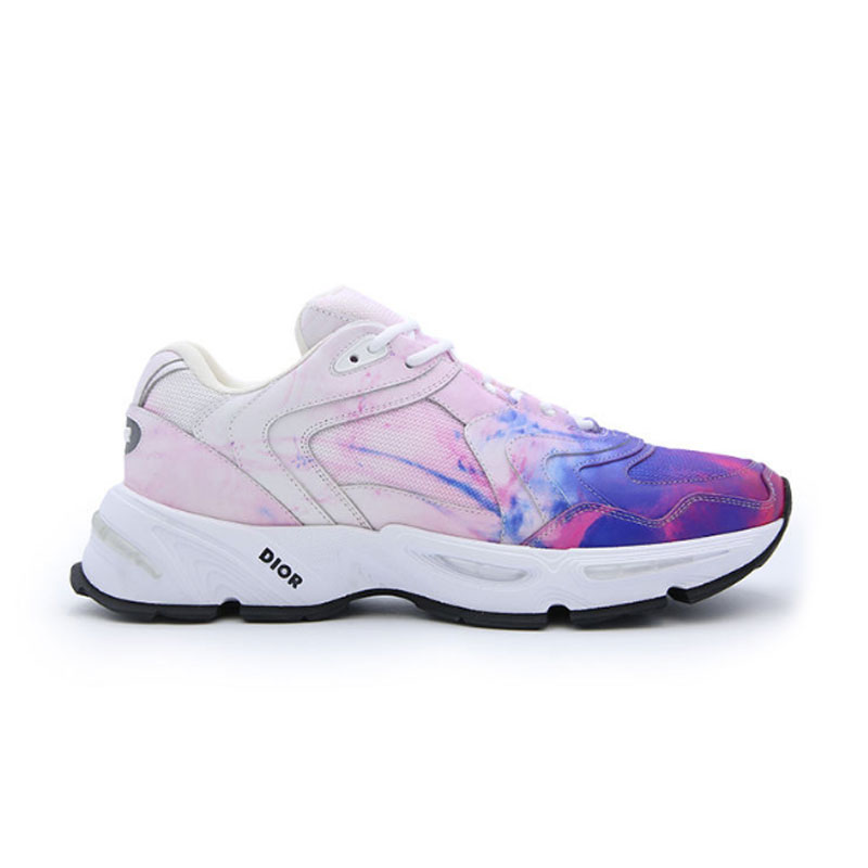 迪奥扎染渐变系带厚底休闲老爹鞋