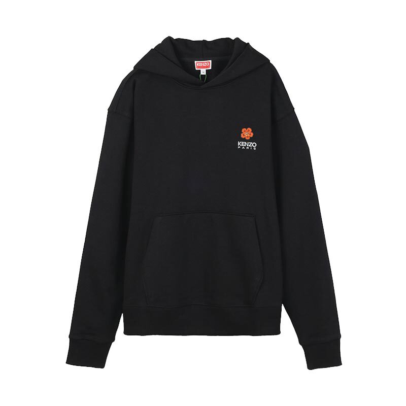 KENZO高田贤三 新款男士小花卉刺绣插袋连帽卫衣4MF 5SW441