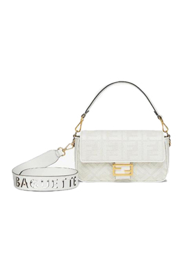 FENDI芬迪新款女士FF logo 搭扣时尚手提单肩包8BR600 AMCD