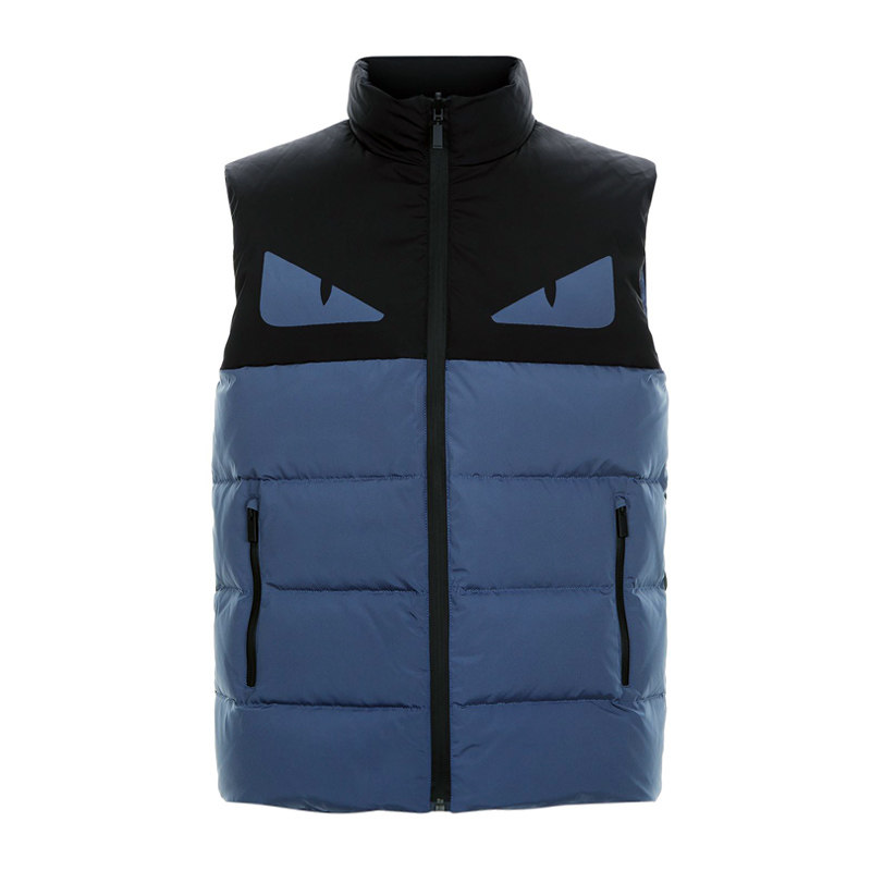 fendi/芬迪 防风防水bugs系列小怪兽双面穿羽绒背心男faa534