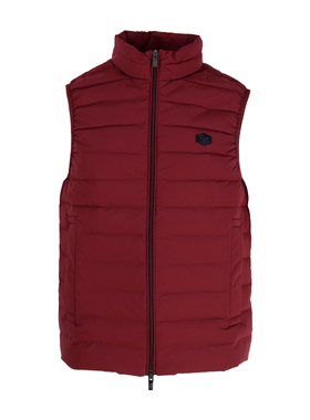 Armani/阿玛尼 EA系列新款男士logo贴标红色立领羽绒背心8N1BQ1
