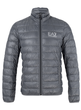 Armani/阿玛尼 EA7系列新款男士Logo印花灰色轻薄羽绒服8NPB01