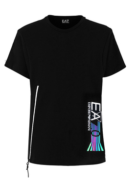 Armani/阿玛尼EA7系列新款男士字母logo印花圆领短袖T恤3HPMA9