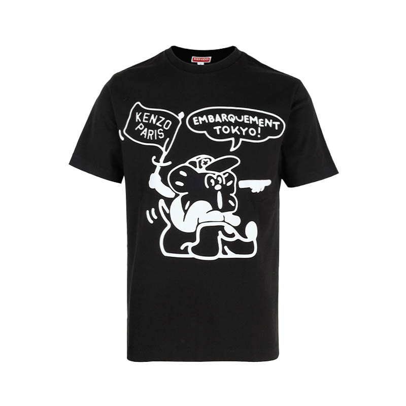 KENZO男士图案印花T恤短袖