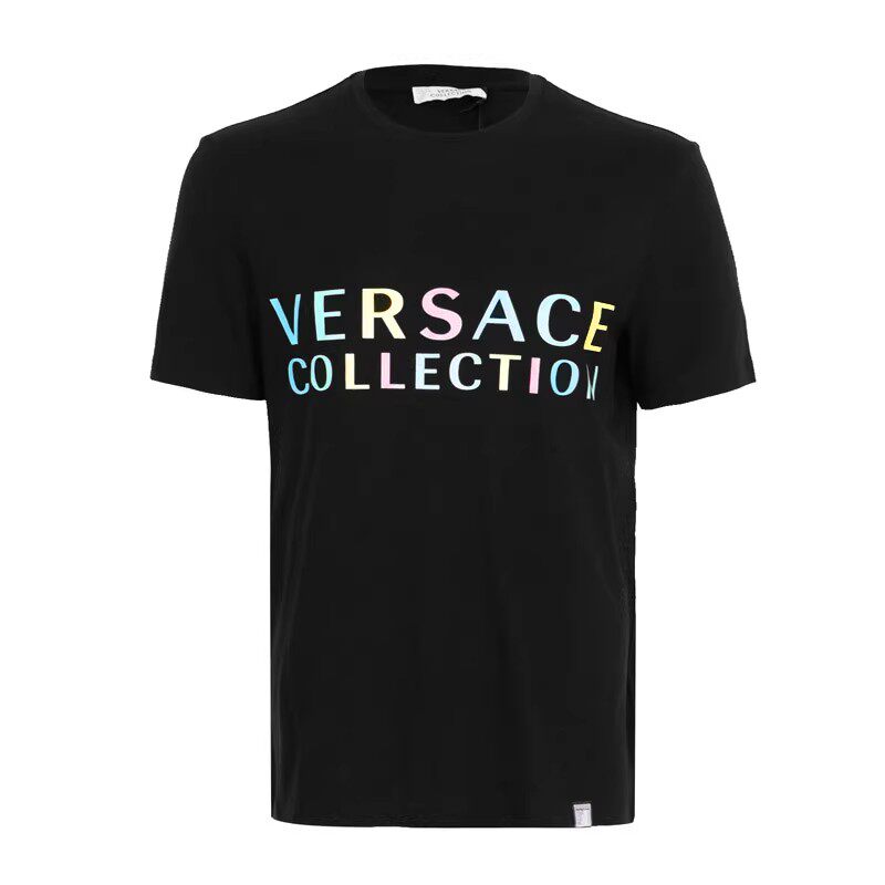 Versace/范思哲collection 新款LOGO印花短袖T恤男V800683R7