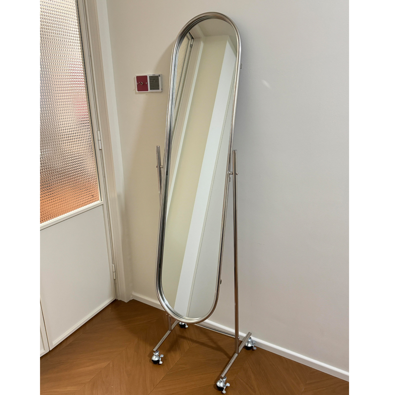 简约现代可移动家用全身镜卧室穿衣镜简约浴室镜服装店现代试衣镜