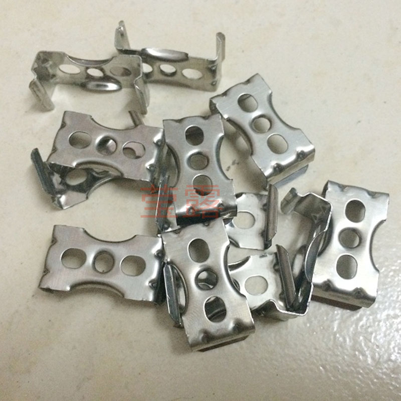 T8日光灯支架固定挂板墙壁安装卡扣金属T8LED一体化灯管 配件32MM