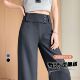 女裤 灰色高级感中低腰修身 早春夏2026流行西装 裤 显瘦微喇阔腿西装