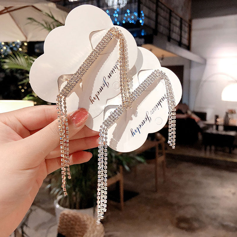 ins网红长款流苏水钻发卡韩国气质边夹饰品淑女发夹胸针两用配饰在类目 饰品/流行首饰/时尚饰品新, 发饰中 - 来自Buy2taobao.com提供专业的淘宝代购服务