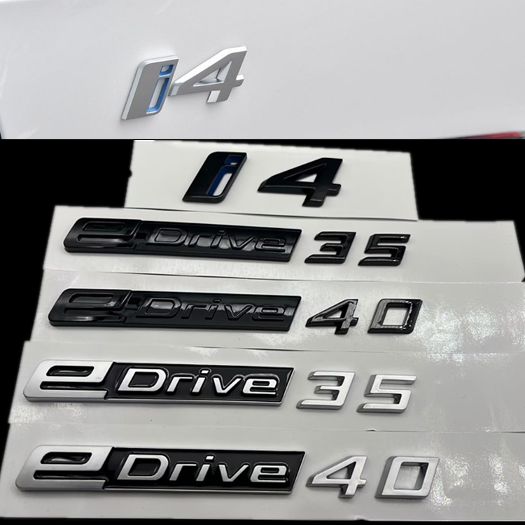 宝马i4车标EDRIVE40排量标