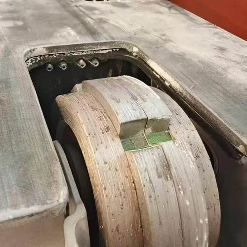 骏途电器一次成型激光外墙拱包石双槽型仿真石异型刀切割机开槽机