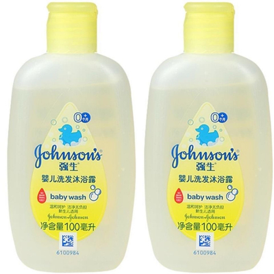 强生婴儿洗发沐浴露新生儿童宝宝洗澡液柔和无泪二合一持久清香